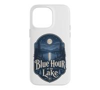 Custodia per iPhone 14 Pro Max Blue Hour at the Lake Badge Lakecore Estetica