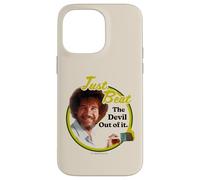 Custodia per iPhone 14 Pro Max Bob Ross Just Beat The Devil Out of It