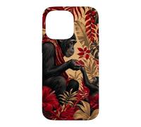 Custodia per iPhone 14 Pro Max Bonobo Condivisione Frutta Sotto Le Foglie