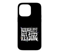 Custodia per iPhone 14 Pro Max Bookish Burned Out But Still Reading Retro Book Club