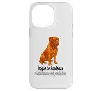 Custodia per iPhone 14 Pro Max Bordeaux Dog Guardian per natura divano patata per scelta