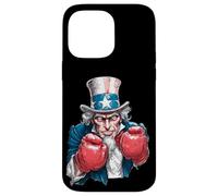 Custodia per iPhone 14 Pro Max Boxe patriottica con Sam e Cool Top Hat Uncle