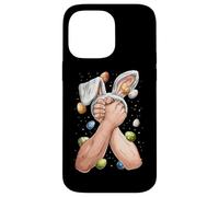 Custodia per iPhone 14 Pro Max Braccio Wrestling Braccio Wrestler Pasqua Coniglio Uova Orecchie Coniglio