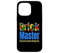 Custodia per iPhone 14 Pro Max Brick Master Builder Toy Building Building Block Set