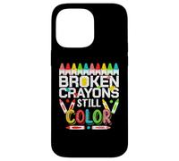Custodia per iPhone 14 Pro Max Broken Crayons Still Color Mental Health Awareness Men Women