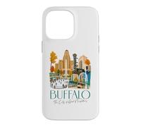 Custodia per iPhone 14 Pro Max Buffalo, skyline di New York, souvenir della città dei buoni vicini