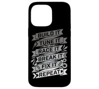 Custodia per iPhone 14 Pro Max Build It Tune It Race It Break It Fix It Repeat Car Lover