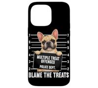 Custodia per iPhone 14 Pro Max Bulldog Mugshot Multiple Treat Reati incolpano i dolcetti