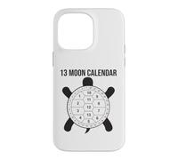 Custodia per iPhone 14 Pro Max Calendario lunare con 13 tartarughe lunari e conchiglie