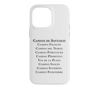 Custodia per iPhone 14 Pro Max Cammino di Santiago Itinerario francese nord portoghese