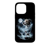 Custodia per iPhone 14 Pro Max Capelli di filo Fox Terrier Howling to the Moon Retro 90's Dog