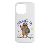 Custodia per iPhone 14 Pro Max Capybara Back To School Vibes Scuole In Let The Chaos Begin