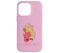Custodia per iPhone 14 Pro Max Capybara Valentine XO Love Hearts San Valentino