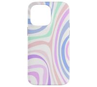 Custodia per iPhone 14 Pro Max Carino Boho Arte Astratta Turbinii Pastello Estetico Minimalista