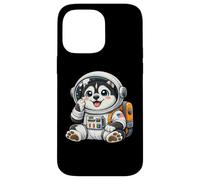 Custodia per iPhone 14 Pro Max Carino cartone animato Husky Spazio ed Explorer Astronauta Cane