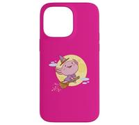 Custodia per iPhone 14 Pro Max Carino Creatura del Mare Strega Luna Volante Halloween Kawaii
