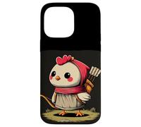 Custodia per iPhone 14 Pro Max Carino Cupido Pollo Cerca Animali e Amanti Dell'amore