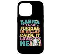 Custodia per iPhone 14 Pro Max Carino Karma è un gatto furring nel mio giro perché mi ama