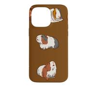 Custodia per iPhone 14 Pro Max Carino tipi di porcellini d'India per i proprietari e gli amanti della cavia