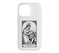 Custodia per iPhone 14 Pro Max Carta dei Tarocchi Vintage Zodiaco Leone Strega Celeste Astrologia