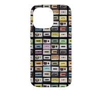 Custodia per iPhone 14 Pro Max Cassette Tapes Nostalgic Mixtape Music Graphic