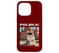 Custodia per iPhone 14 Pro Max Cat At The Malbork Castle, Polonia