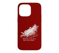 Custodia per iPhone 14 Pro Max Cat Mother I Am But Skin and Bones per donne e uomini divertente