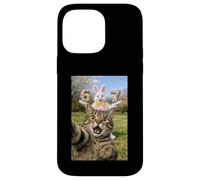Custodia per iPhone 14 Pro Max Cat Selfie Six Seven Easter Day Bunny 67 Meme Rabbit Kids