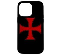 Custodia per iPhone 14 Pro Max CAVALIERI TEMPLARI CROCE PATTEE CRUSADER ORDINE DELLA CROCE ROSSA