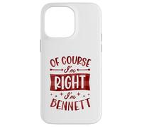 Custodia per iPhone 14 Pro Max Certo che ho ragione I'm Bennett Nome personalizzato