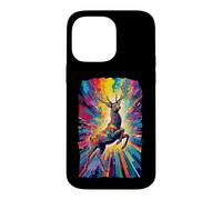 Custodia per iPhone 14 Pro Max Cervo Buck Maschio Animale Foresta Fauna Selvatica Majestic Deer