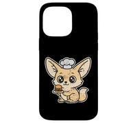 Custodia per iPhone 14 Pro Max Chef Fennec Mini Hamburger Kawaii