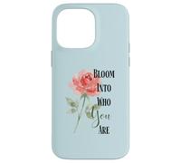 Custodia per iPhone 14 Pro Max Citazione di Bloom Into You Rose