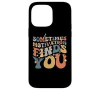 Custodia per iPhone 14 Pro Max Citazione divertente motivazione squalo, Sometimes Motivation Finds You