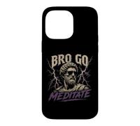 Custodia per iPhone 14 Pro Max Citazioni sullo stoicismo di Bro Go Meditate Marcus Aurelio