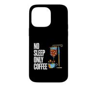 Custodia per iPhone 14 Pro Max Coffee Addict No Sleep Only Coffee IV Drips