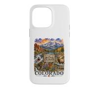 Custodia per iPhone 14 Pro Max Colorado Acquerello Mountain Adventure Travel Design