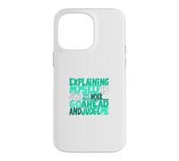 Custodia per iPhone 14 Pro Max Colore acqua verde chiaro Go Ahead, Judge Me Teal Aqua Graphic