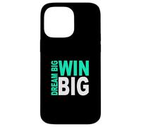 Custodia per iPhone 14 Pro Max Colore Acquavite Chiaro Dream/Win BIG Light Teal Aqua