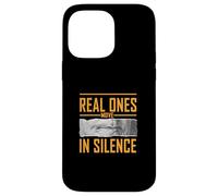 Custodia per iPhone 14 Pro Max Colore arancione reale si muovono nel silenzio Grafica arancione
