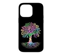 Custodia per iPhone 14 Pro Max Colorful Life Is Really Good Vintage Unique Tree Art