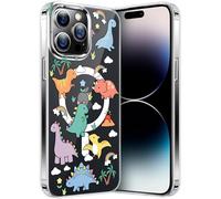 Custodia per iPhone 14 Pro max compatibile con MagSafe, custodia protettiva magnetica, Cover posteriore protettiva antigraffio, design chiaro e simpatico a forma di cartone animato, Dinosaur Paradise