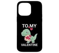 Custodia per iPhone 14 Pro Max Cool Little Dino con Lover Letter Gift To My Valentine Day