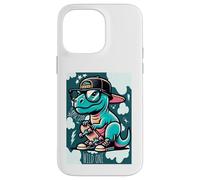 Custodia per iPhone 14 Pro Max Cool Skate Dino Baby Dinosaur Cartoon for Kids