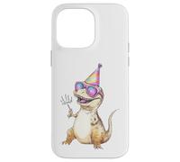 Custodia per iPhone 14 Pro Max Cool T-Rex Party Dino Celebration Occhiali da sole