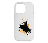 Custodia per iPhone 14 Pro Max Coraggioso Bull Rider in Azione Rodeo