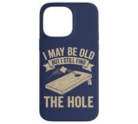 Custodia per iPhone 14 Pro Max Cornhole Dad Funny Posso essere vecchio ma trovo ancora il buco