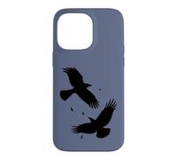 Custodia per iPhone 14 Pro Max Corvo Famiglia Wind-Borne Tranquillo