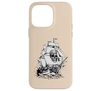 Custodia per iPhone 14 Pro Max Costume da pirata fantasma con teschio vintage per uomini, donne, ragazzi e bambini