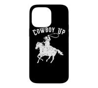 Custodia per iPhone 14 Pro Max Cowboy Up Design per i fan dei Rodeo e gli amanti del western